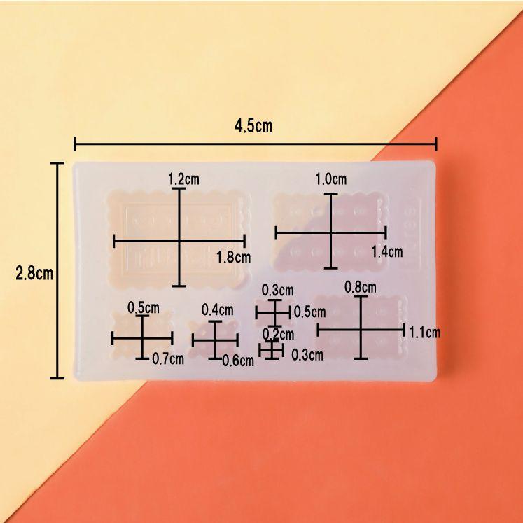 レジン用型 モールド クッキー ビスケット 7サイズ ミニ シリコンモールド  UVレジン ハンドメイド クラフト用 型枠｜croccha-shop｜07