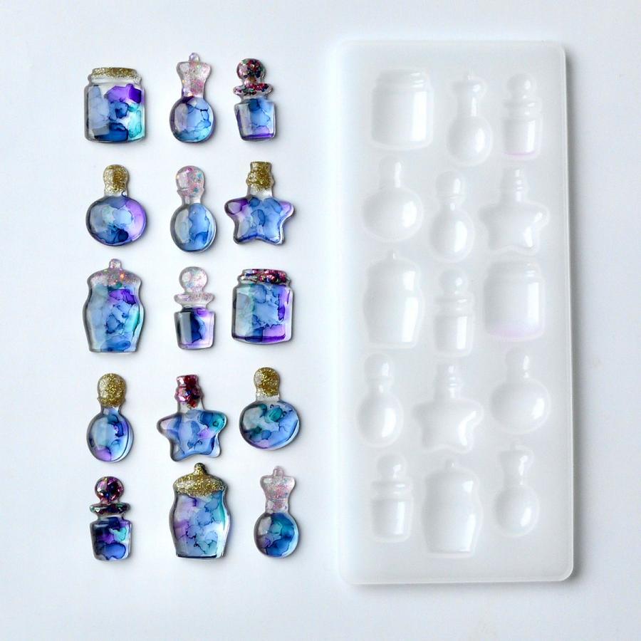 シリコンモールド 香水 ボトル ミニ 香水瓶 ぷっくり UV レジン