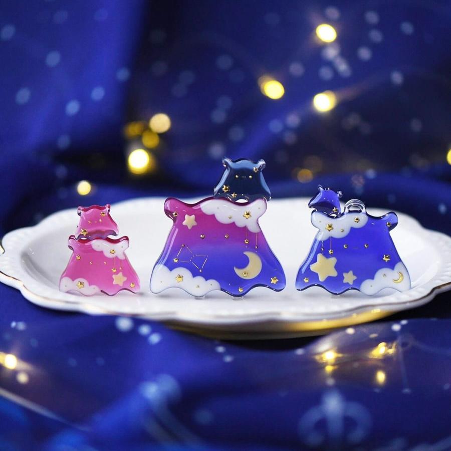 シリコンモールド めんだこ 平面 プレート 通し穴付き 顔付き 9種