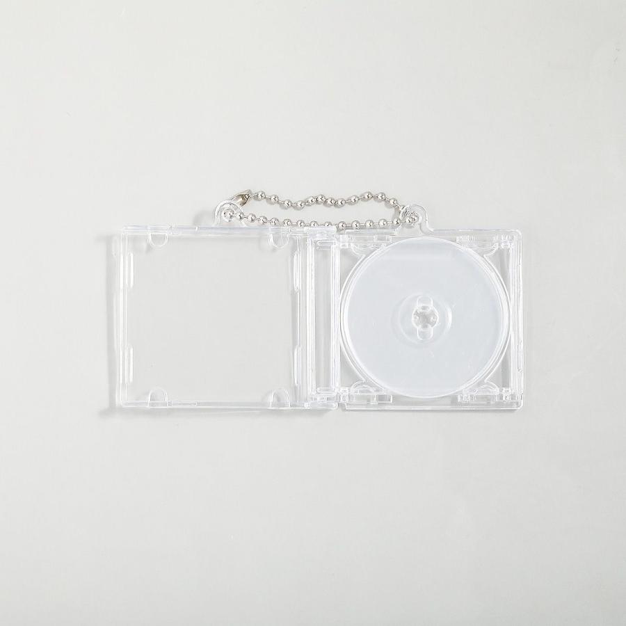 キーホルダー ミニチュアCDケース ミニチュアCD CD風 ケース パーツ