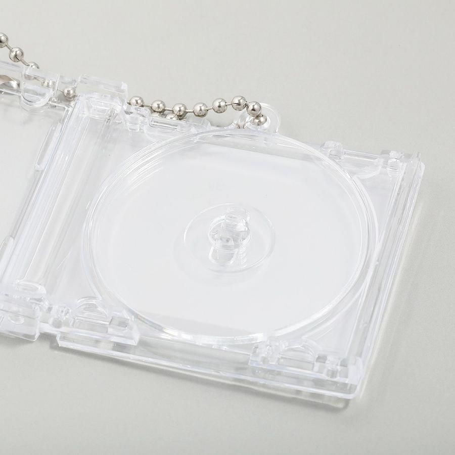 キーホルダー ミニチュアCDケース ミニチュアCD CD風 ケース パーツ