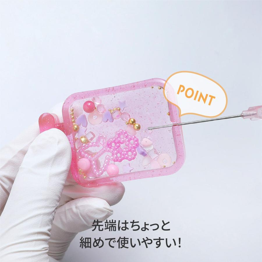 レジン 道具】 シャカシャカ 注射器型 スポイト 10ml ノズル細め