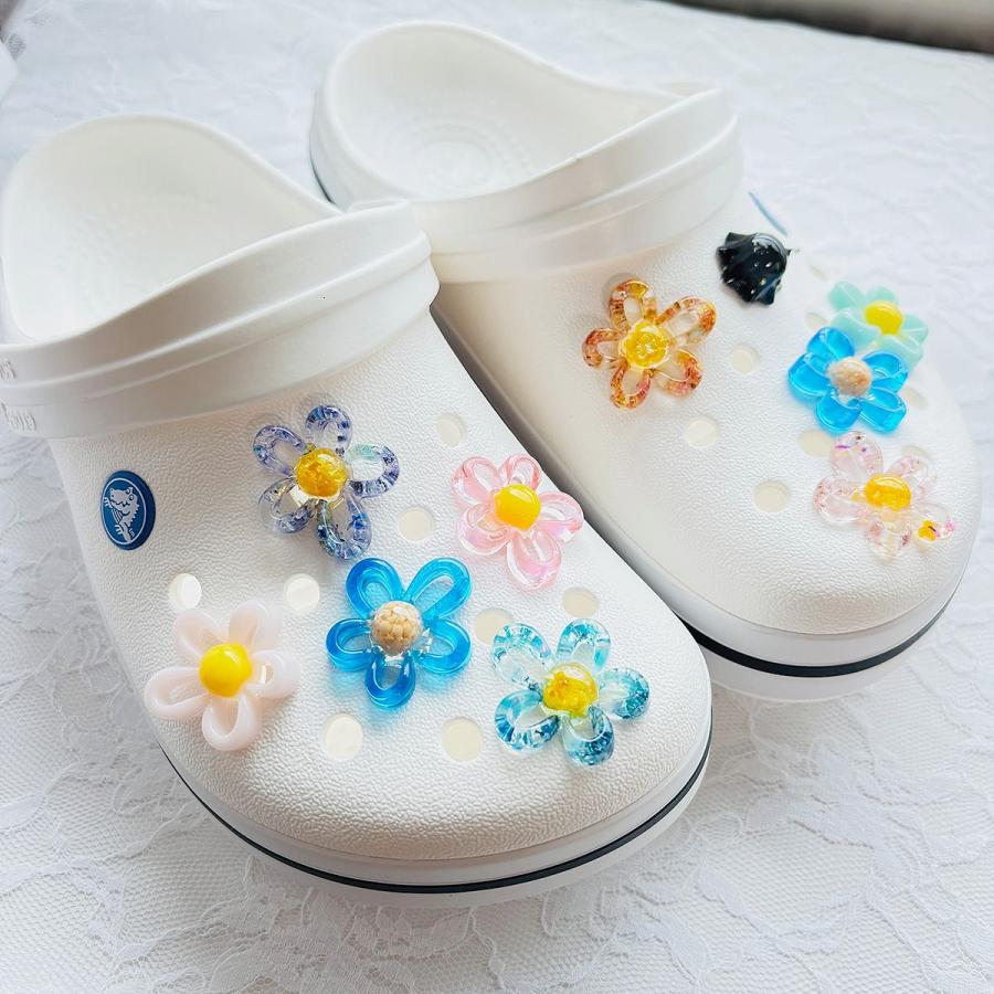 ハンドメイド資材】クロックス用 ジビッツ パーツ 20個入り 透明