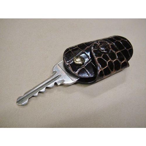 クロコダイル キーケース くるみ型 スモールクロコダイル 革工房