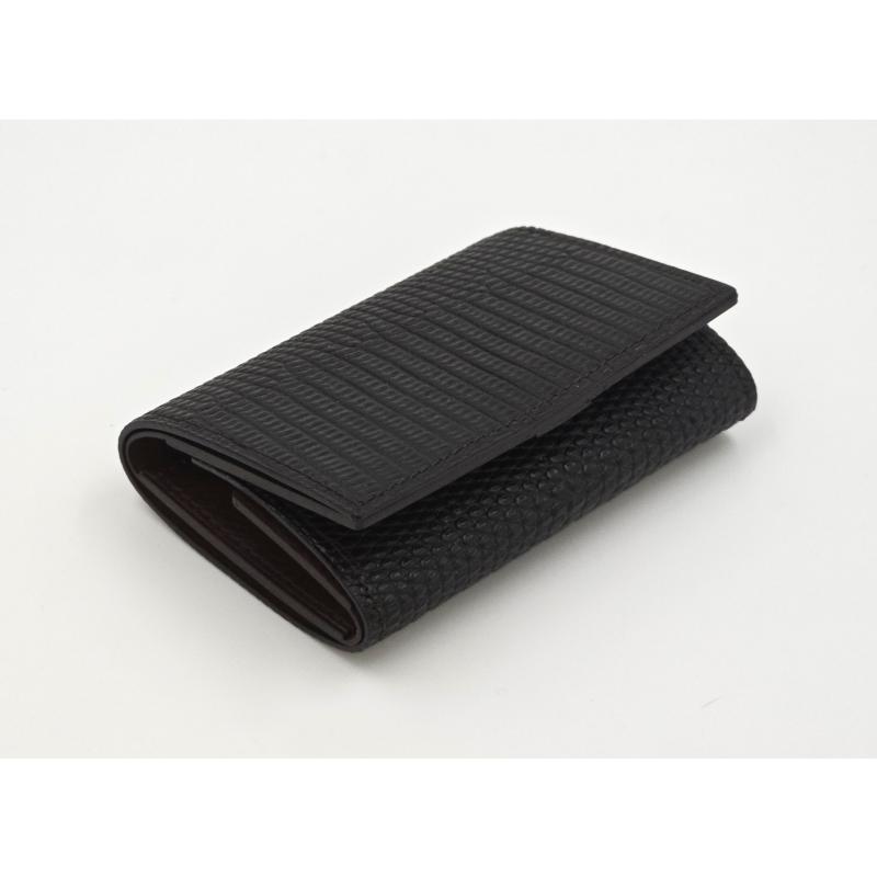 トカゲ 三つ折り 札入れ 切り目仕上げ : 革工房比留間 - 通販