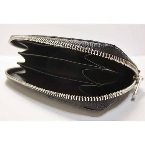 PRAIRIE GINZA 未使用 クロコダイル ハーフジップ 小銭入れ 黒 PRAIRIE