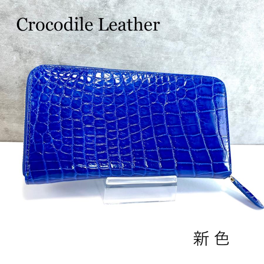 本店は クロコダイル財布 メンズ長財布 シャイニング クロコ財布 新色