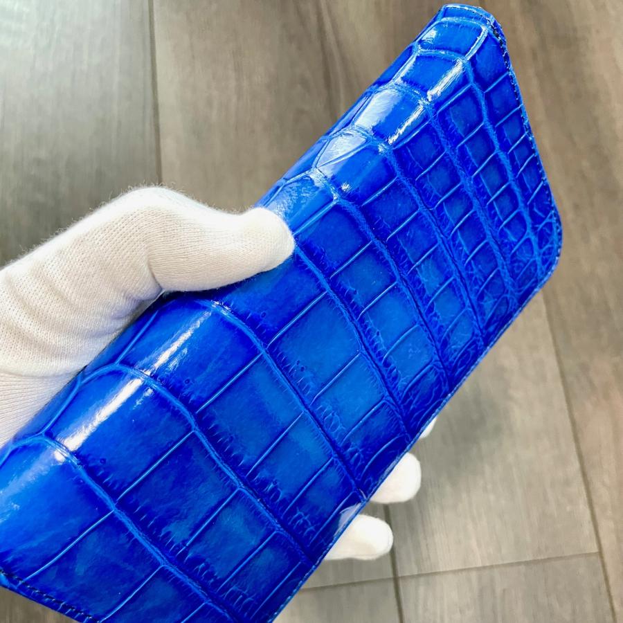 クロコダイル財布 クロコダイル メンズ長財布 シャイニング クロコ財布