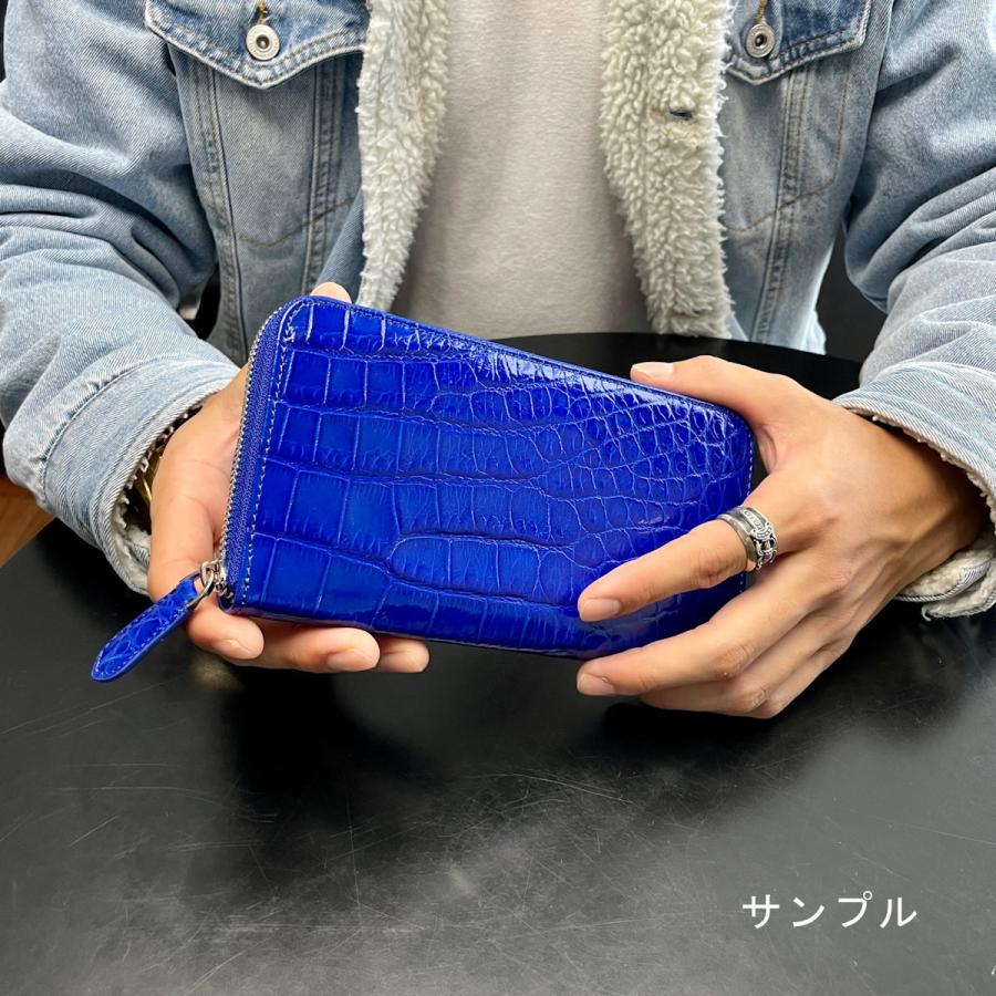 クロコダイル財布 メンズ長財布 シャイニング クロコ財布 ワニ革