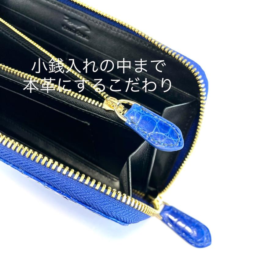 光沢 クロコダイル長財布 メンズ長財布 540 シャイニング ブラック 本物