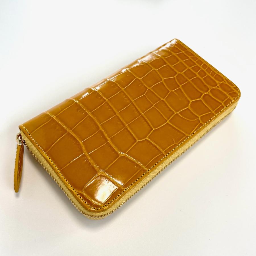 クロコダイル財布 レディース長財布 クロコダイル 財布 シャイニング