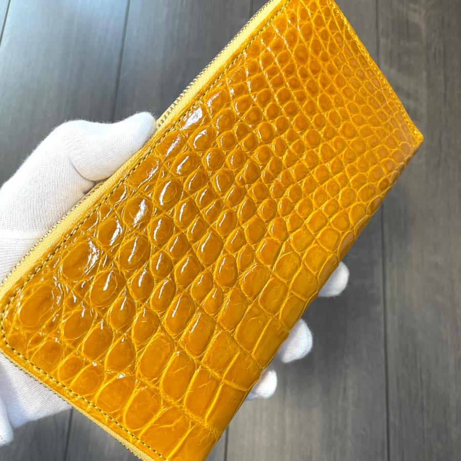 クロコダイル財布 レディース長財布 クロコダイル 財布 シャイニング