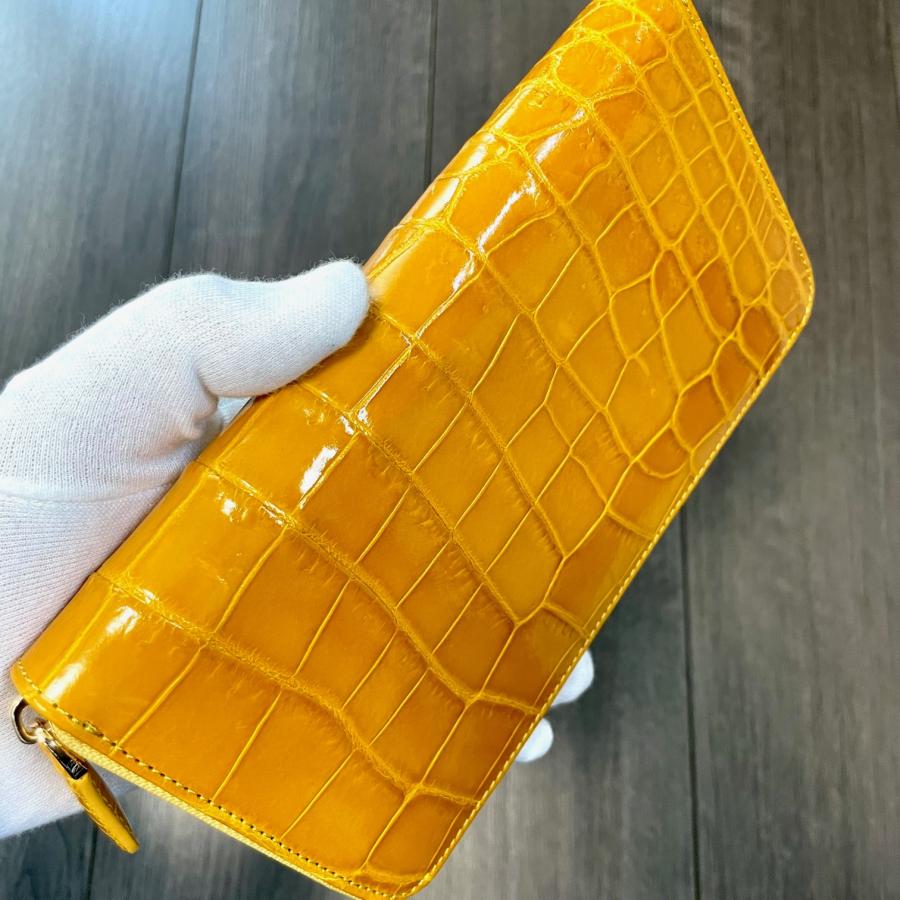 クロコダイル財布 レディース長財布 クロコダイル 財布 シャイニング