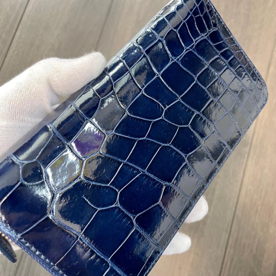 クロコダイル財布 メンズ長財布 クロコダイル メンズ シャイニング