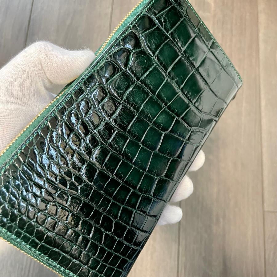 クロコダイル財布 メンズ長財布 クロコダイル 緑 メンズ 財布 クロコダイル財布 メンズ長財布 クロコダイル 緑 メンズ 財布