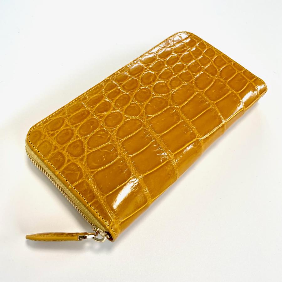 クロコダイル長財布 メンズ長財布 クロコダイル 財布 シャイニング