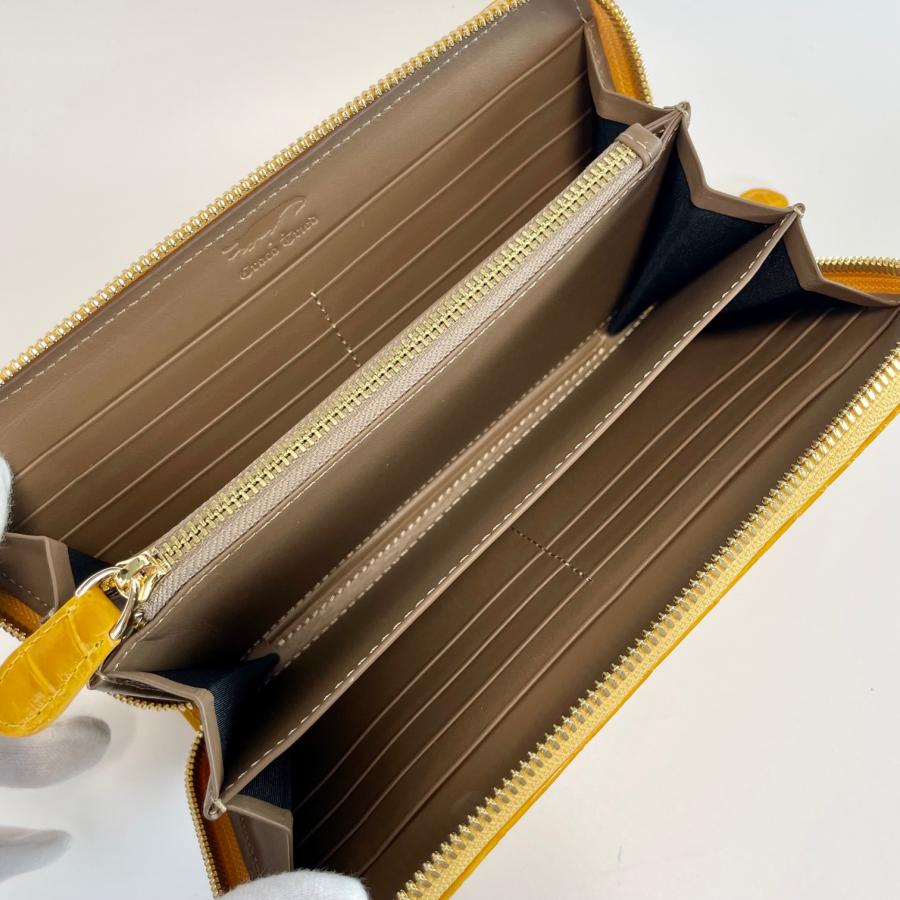 クロコダイル長財布 メンズ長財布 クロコダイル 財布 シャイニング