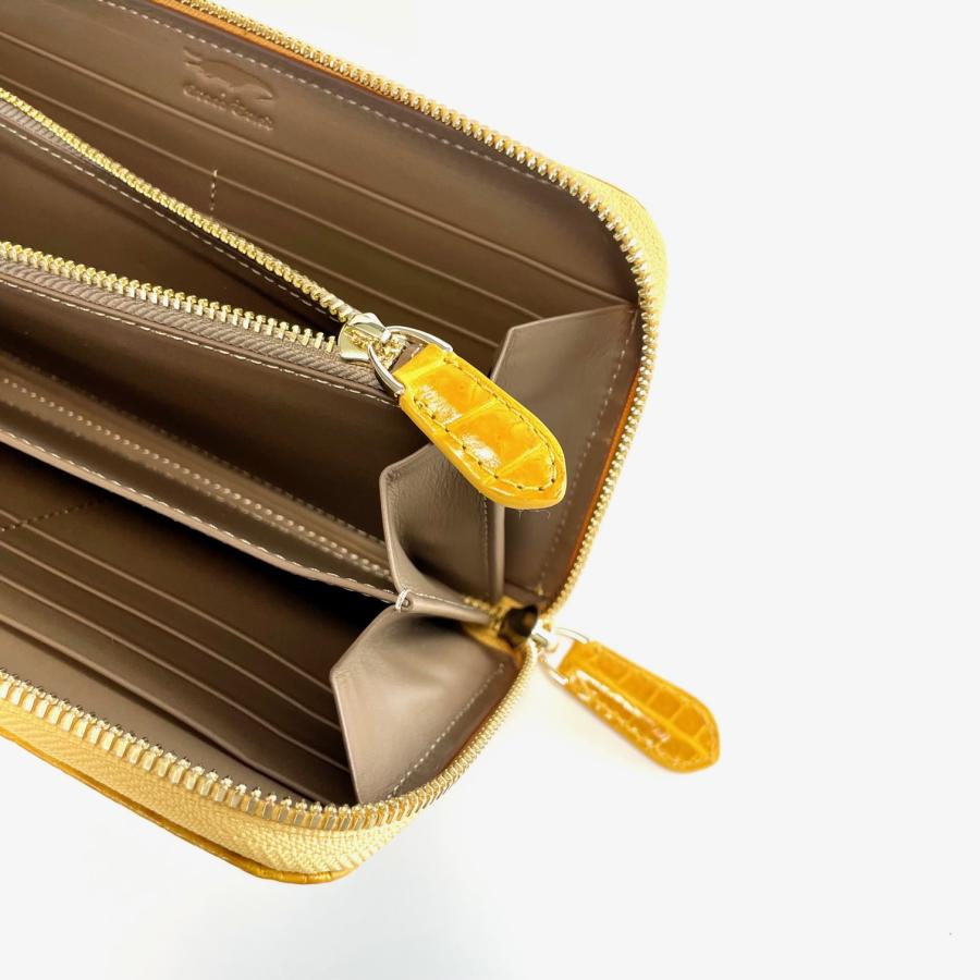 クロコダイル長財布 レディース長財布 クロコダイル 財布 シャイニング