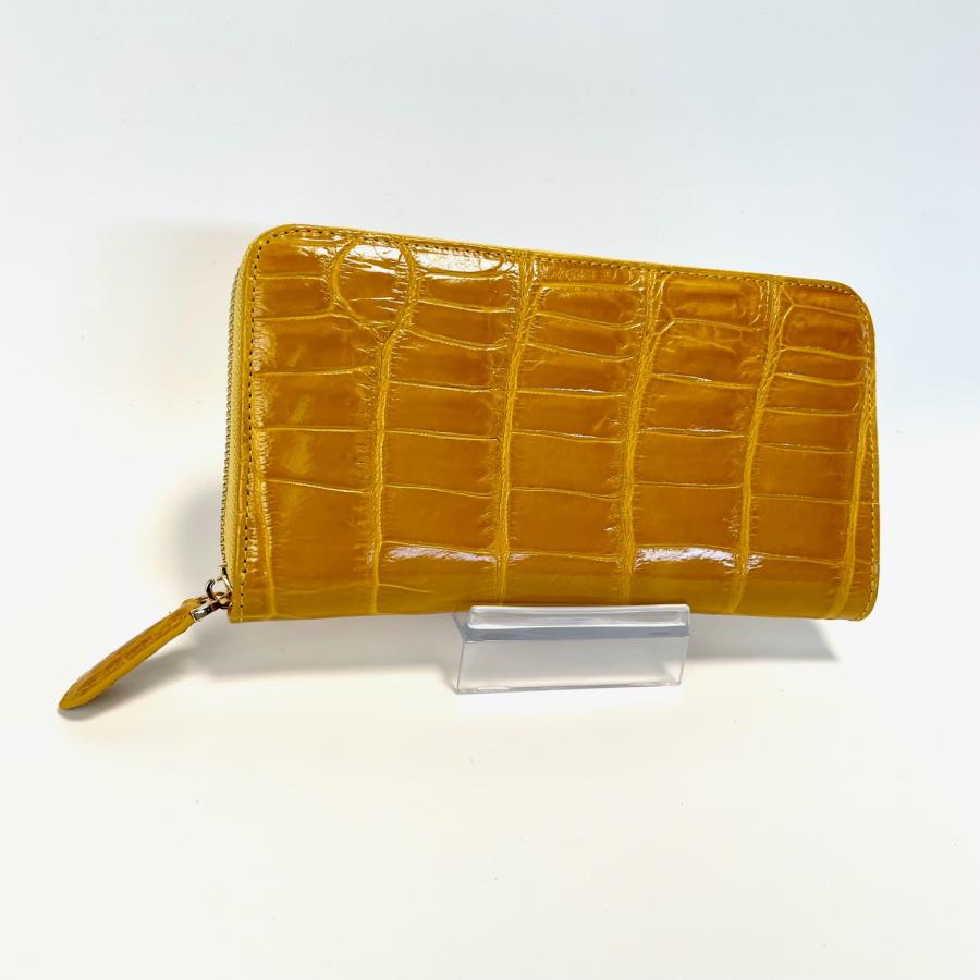 クロコダイル長財布 レディース長財布 クロコダイル 財布 シャイニング