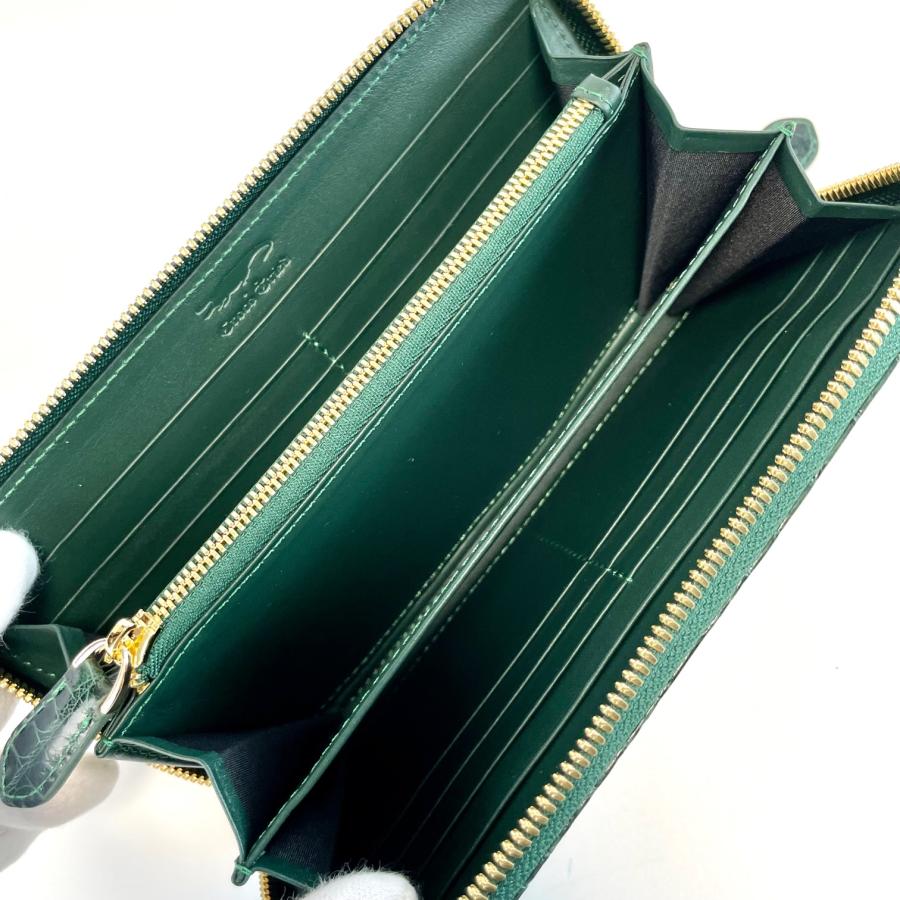 クロコダイル長財布 メンズ財布 クロコダイル 緑 メンズ 長財布 クロコダイル長財布 メンズ財布 クロコダイル 緑 メンズ 長財布