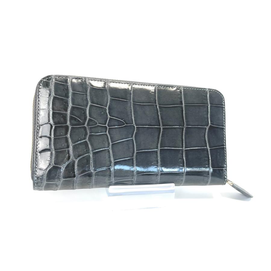 クロコダイル長財布 メンズ財布 クロコダイル メンズ 長財布