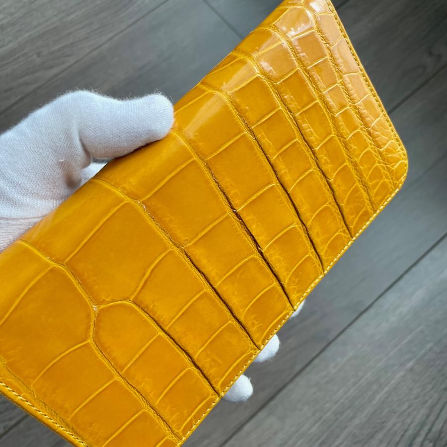 イエロー クロコダイル 長財布 楽天市場】クロコダイル 長財布（カラーイエロー）の通販
