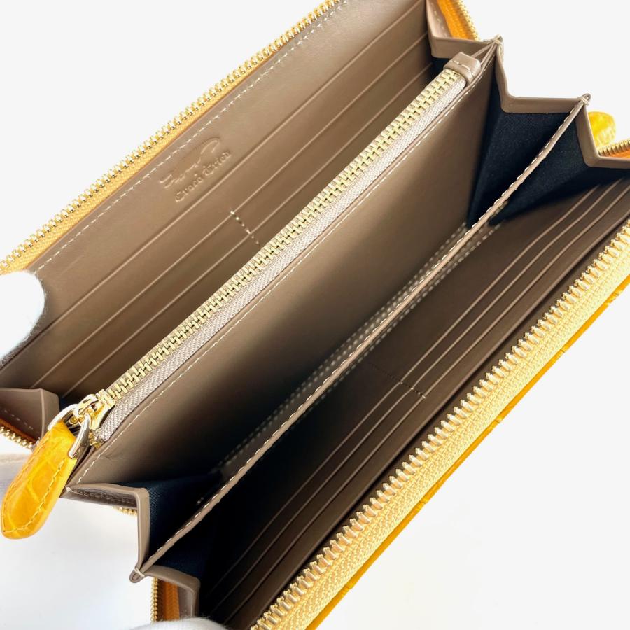 クロコダイル長財布 レディース財布 クロコダイル 財布 シャイニング