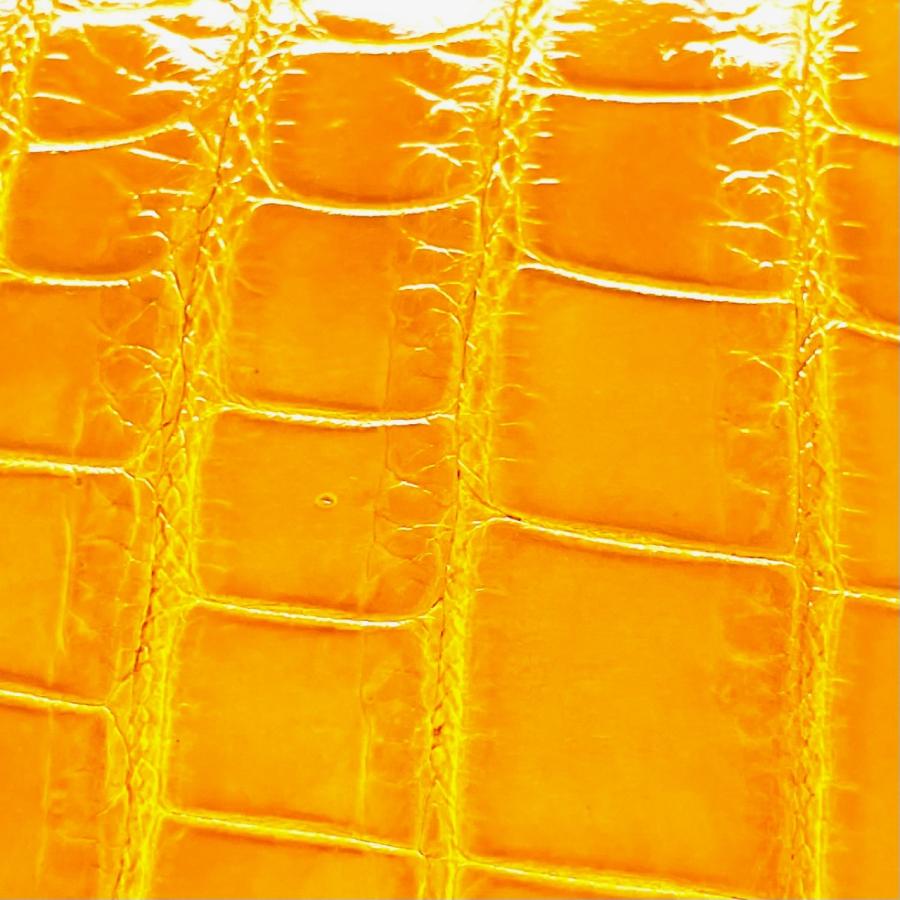 イエロー クロコダイル 長財布 クロコダイル長財布 レディース財布 クロコダイル 財布 シャイニング