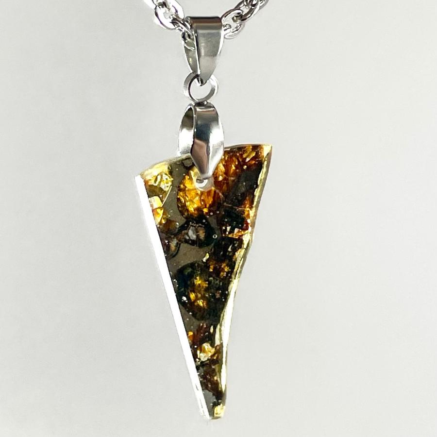 パラサイト隕石ペンダント隕石石鉄隕石57.5㍉メテオライトセリコ隕石