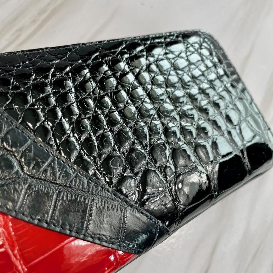 クロコダイル 長財布 542シャイニング メンズ ワニ革 クロコダイル 長財布 メンズ 日本製 本革 ワニ革 シャイニング