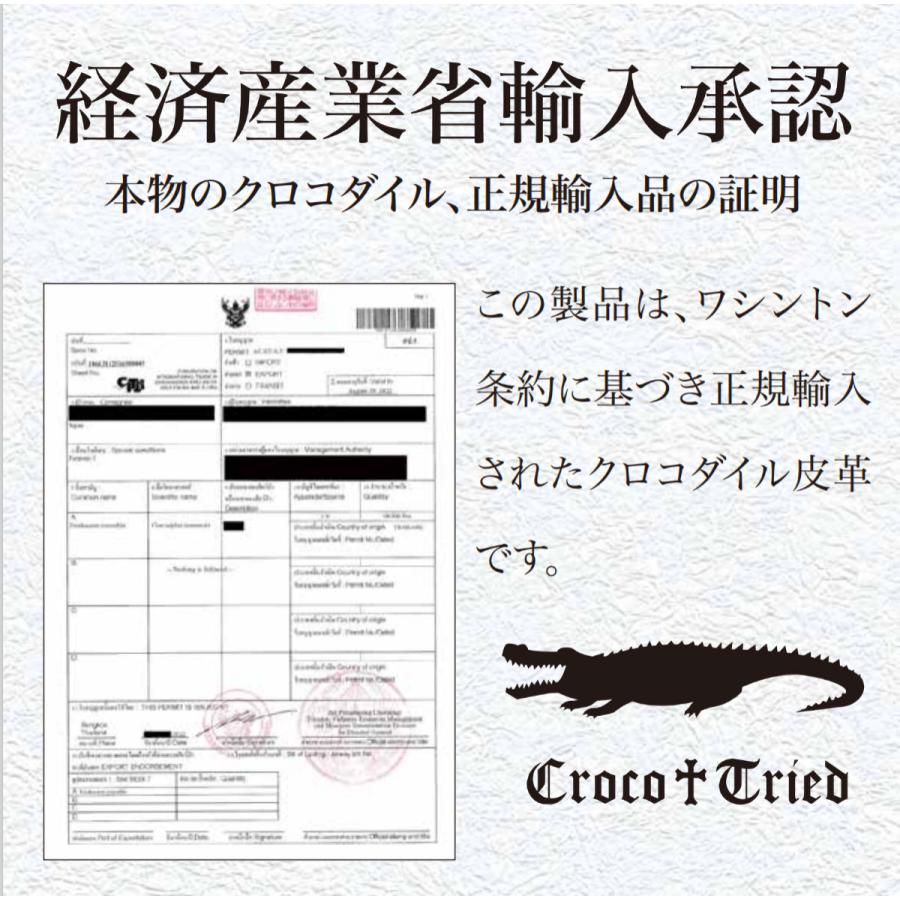 クロコダイル長財布グリーン クロコダイル財布 メンズ 長財布