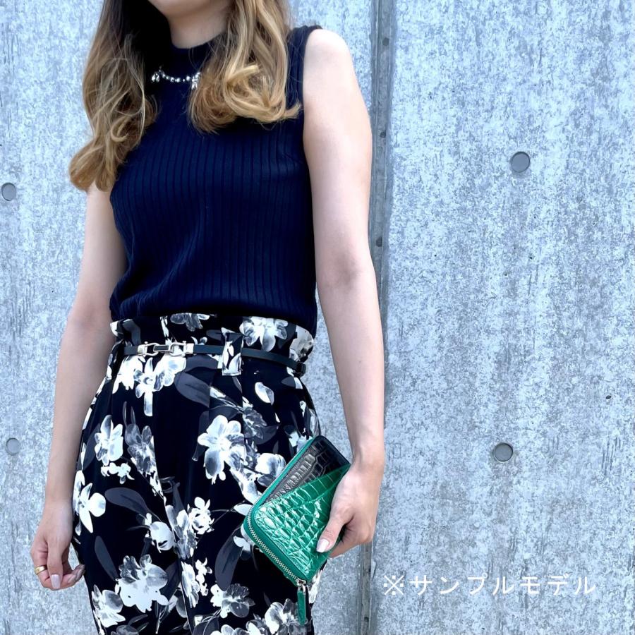 【未使用品】 シャイ二ングクロコダイル グリーン 長財布 高級 ワニ革 桐箱付き クロコダイル長財布グリーン クロコダイル財布 メンズ 長財布