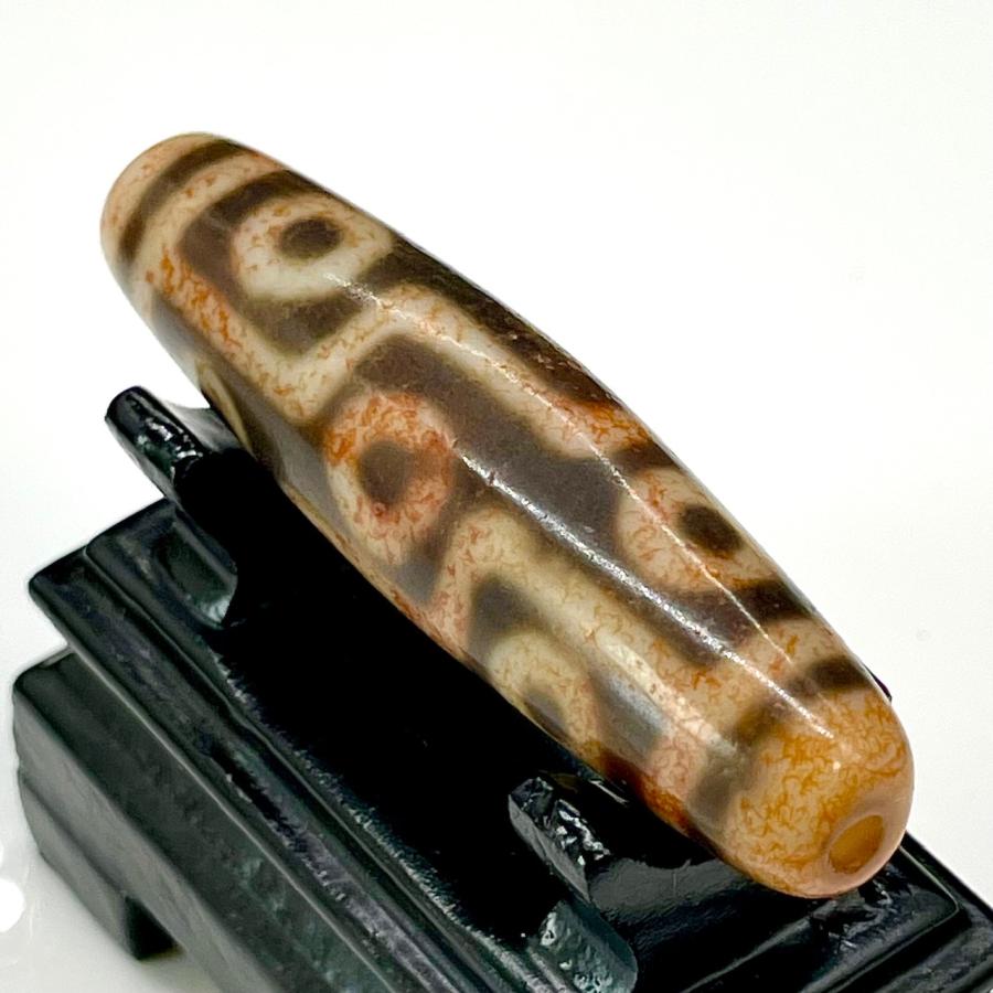 九眼天珠 本物 S730 朱砂 ジービーズ 西蔵天珠 年代物 53.1mm 九眼天珠 本物 S730 朱砂 ジービーズ 西蔵天珠 年代物 53.1mm