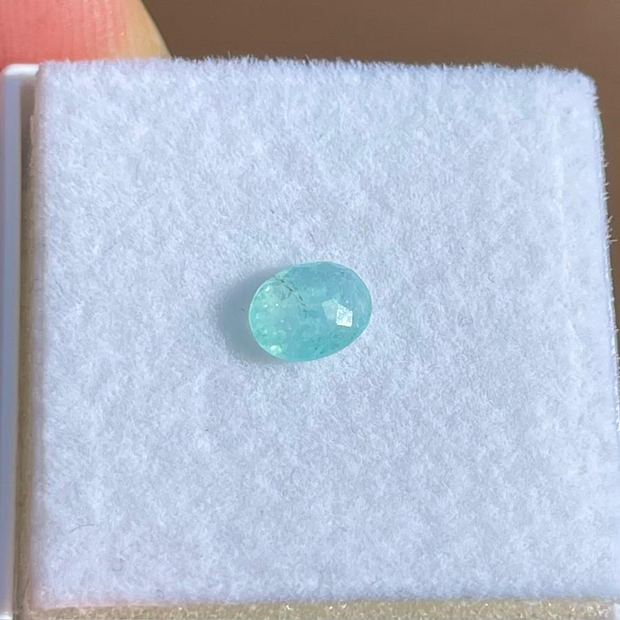 0.34ct 天然 パライバトルマリン ルース S998 透明ブルー 鑑別