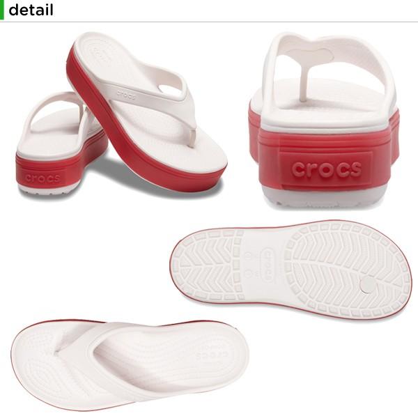 red platform crocs