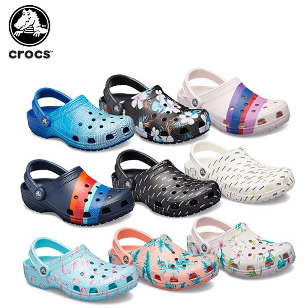 クロックス Crocs クラシック シーズナル グラフィック 日本人気超絶の クロッグ Classic Seasonal Graphic メンズ B シューズ 男性用 レディース C 女性用 Clog サンダル