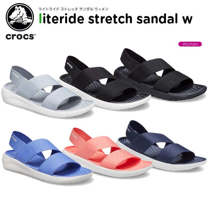 クロックス crocs ライトライド ストレッチ 高級な サンダル 魅力的な価格 ウィメン literide w A 女性用 レディース sandal stretch C