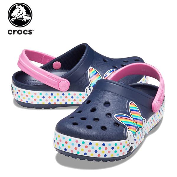 クロックス Crocs ファン ラブ ディズニー ミニー スタイル クロッグ キッズ Fun Lab Disney Minnie Style Clog Kids サンダル キャラクター C A １着でも送料無料