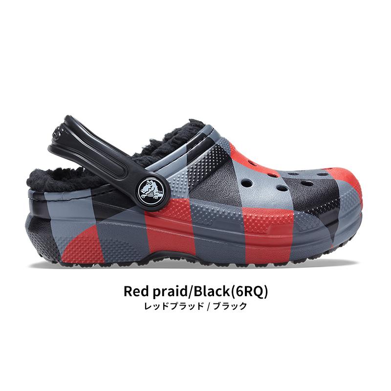 crocs（クロックス） キッズ サンダル クラシック ラインド プラッド