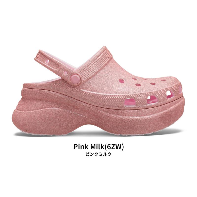 クロックス crocs ベイ グリッター クロッグ 厚底 ラメ ピンク 23cm crocs（クロックス） [B]クロックス レディース サンダル ベイ