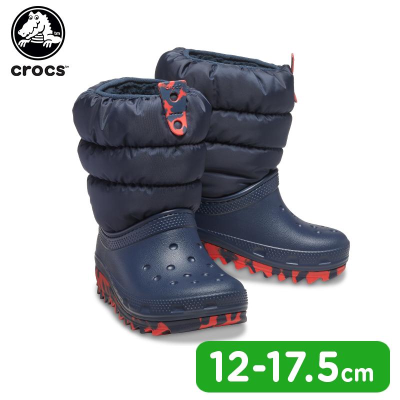 crocs（クロックス） キッズ ブーツ クラシック ネオ パフ ブーツ 