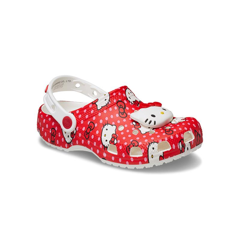 クロックス キッズ CROCS サンダル シューズ ハローキティ レッド クラシック クロッグ K 子供用 ガール サボ キャラクター かわいい 210576[C] | crocs | 02