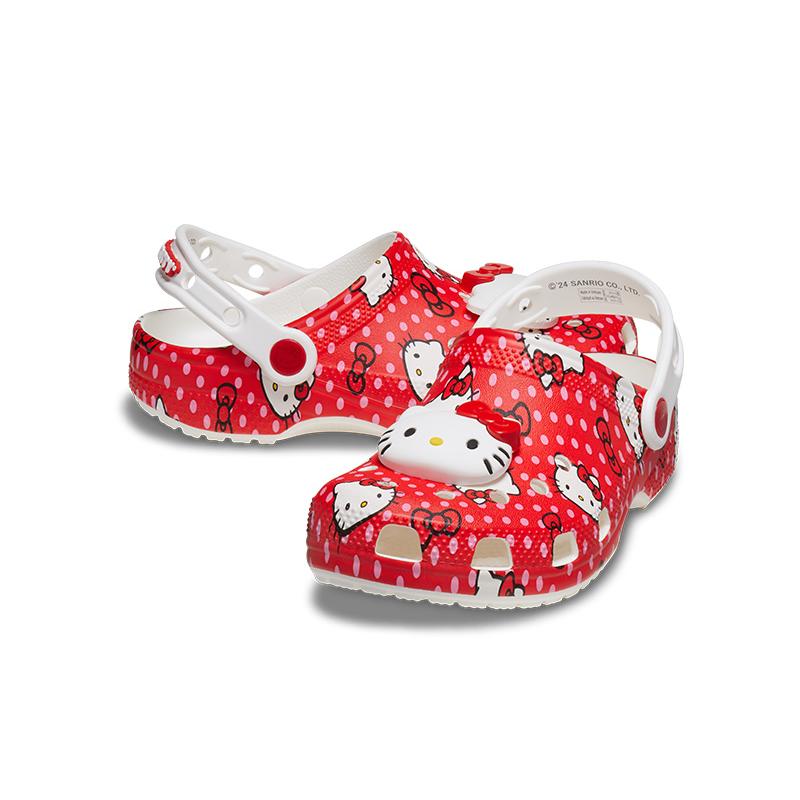 クロックス キッズ CROCS サンダル シューズ ハローキティ レッド クラシック クロッグ K 子供用 ガール サボ キャラクター かわいい 210576[C] | crocs | 05