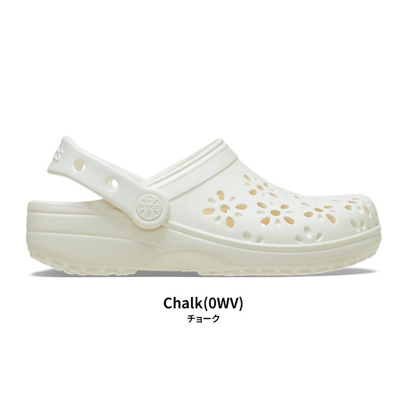 クロックス キッズ CROCS サンダル シューズ クラシック フローラル カット アウト クロッグ K 子供用 ガール サボ 花柄 210943[C] | crocs | 09