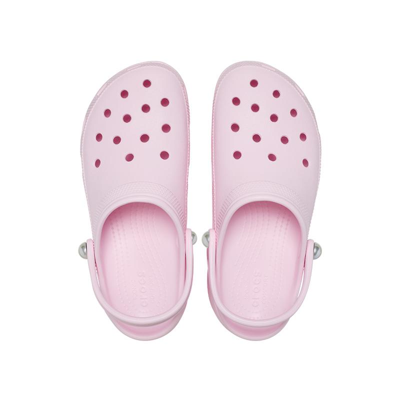 クロックス レディース サンダル CROCS クラシック プラットフォーム パール クロッグ 厚底 ボリュームソール 211231[C]の画像