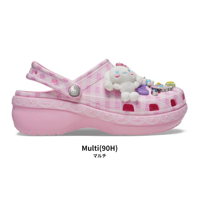 クロックス　ハローキティ　フレンズ　ピンク　サンダル　厚底　レース　ロリータ　姫 crocs（クロックス） [B]クロックス レディース サンダル ハローキティ