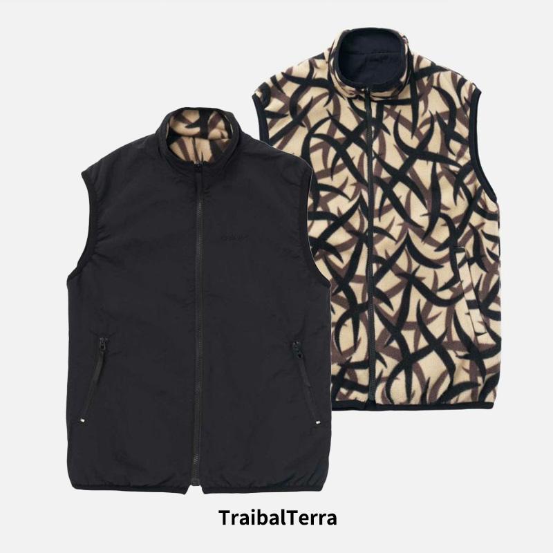 グラミチ リバーシブルベストフリースナイロン定価15000円