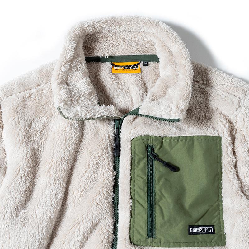 GRIP SWANY（グリップスワニー） メンズ ボア アウター コーラル