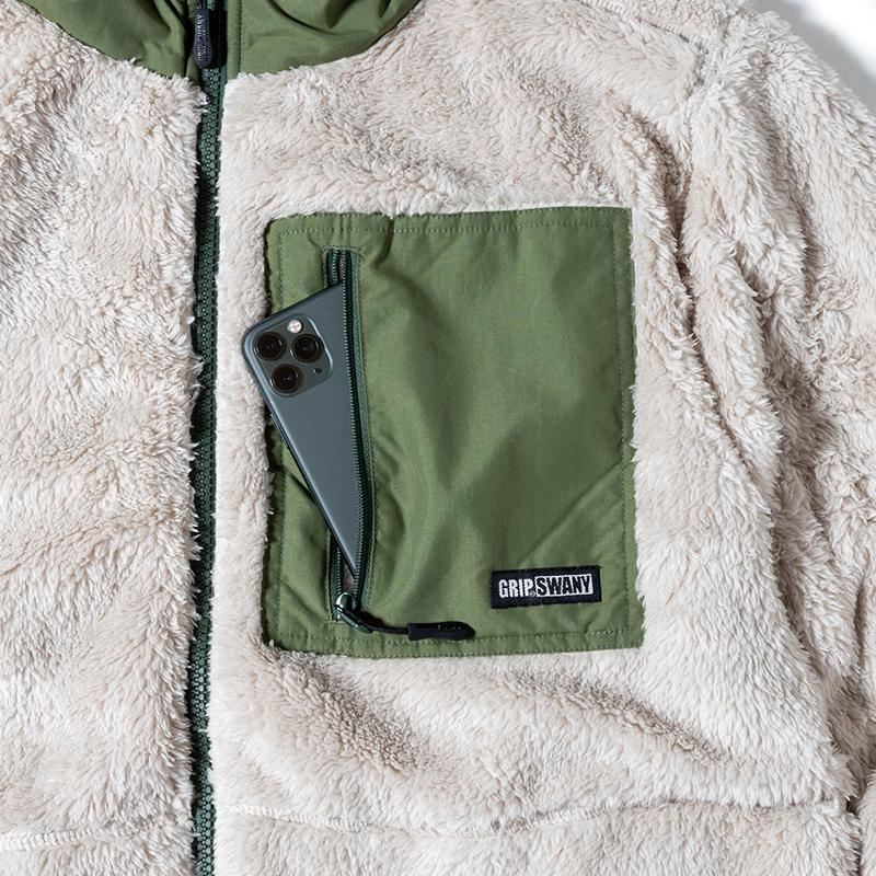 GRIP SWANY（グリップスワニー） メンズ ボア アウター コーラル