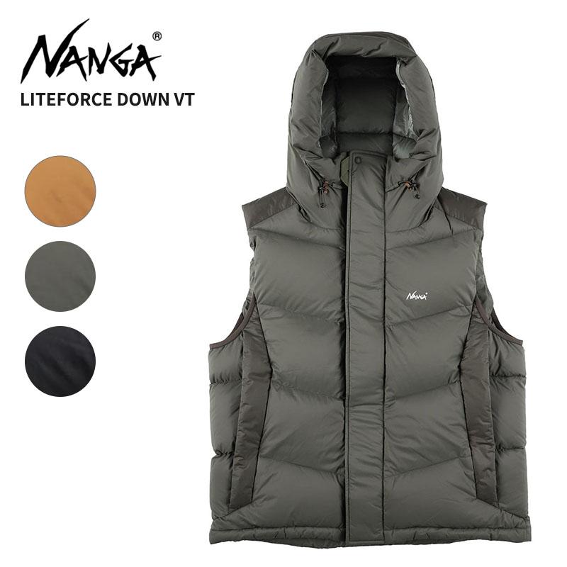 ナンガ メンズ ダウンジャケット NANGA ライトフォース ダウンベスト LITEFORCE DOWN VT アウター 冬 N2530-0B029A 2025年モデル NANGA（ナンガ） メンズ ダウンジャケット ライトフォース ダウン